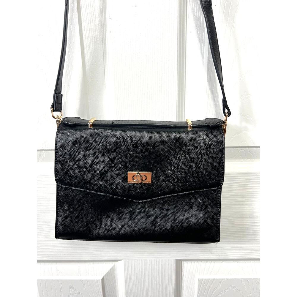 Vanessa Williams Posh Collection Black Crossbody Purse Handbag